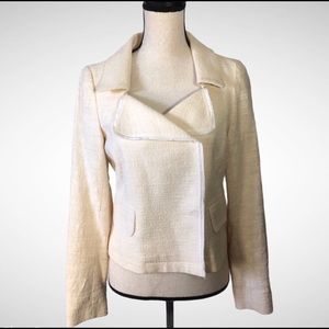 Banana Republic cream tweed jacket Size 4